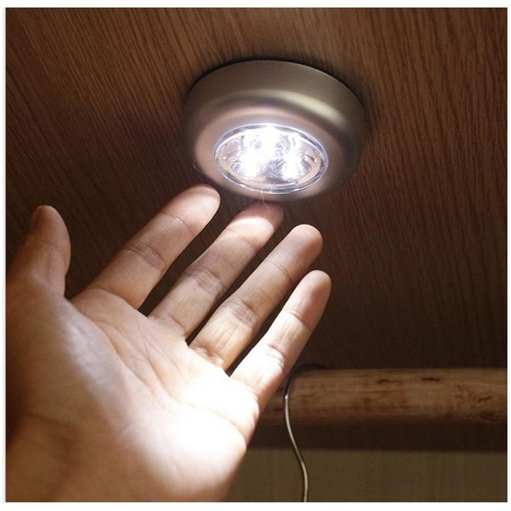 ĐÈN LED CHẠM SÁNG DÁN TƯỜNG - ĐÈN 3 BÓNG SIÊU SÁNG