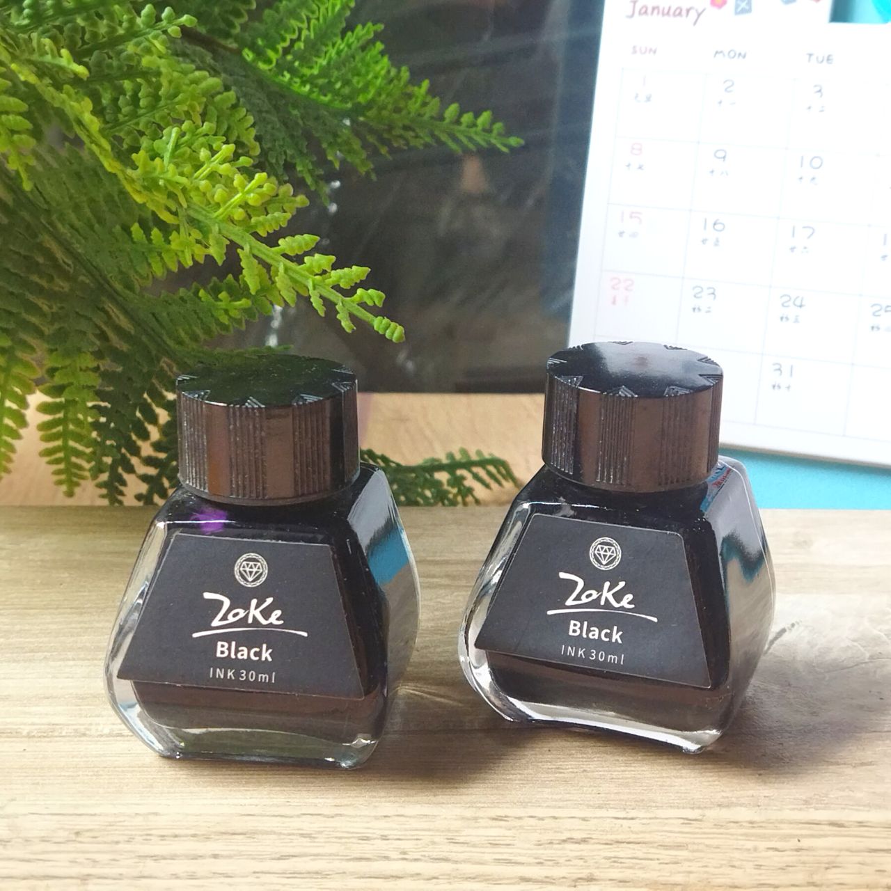 Combo 2 bình mực ink bút máy zoke - mực đen