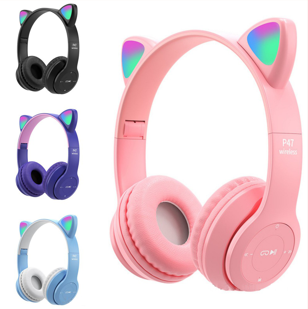 [SIÊU PHẨM] Tai nghe Bluetooth P47 có khe cắm thẻ nhớ, tai nghe Bluetooth không dây, tai nghe chụp tai, tai nghe có mic [Squirrel]