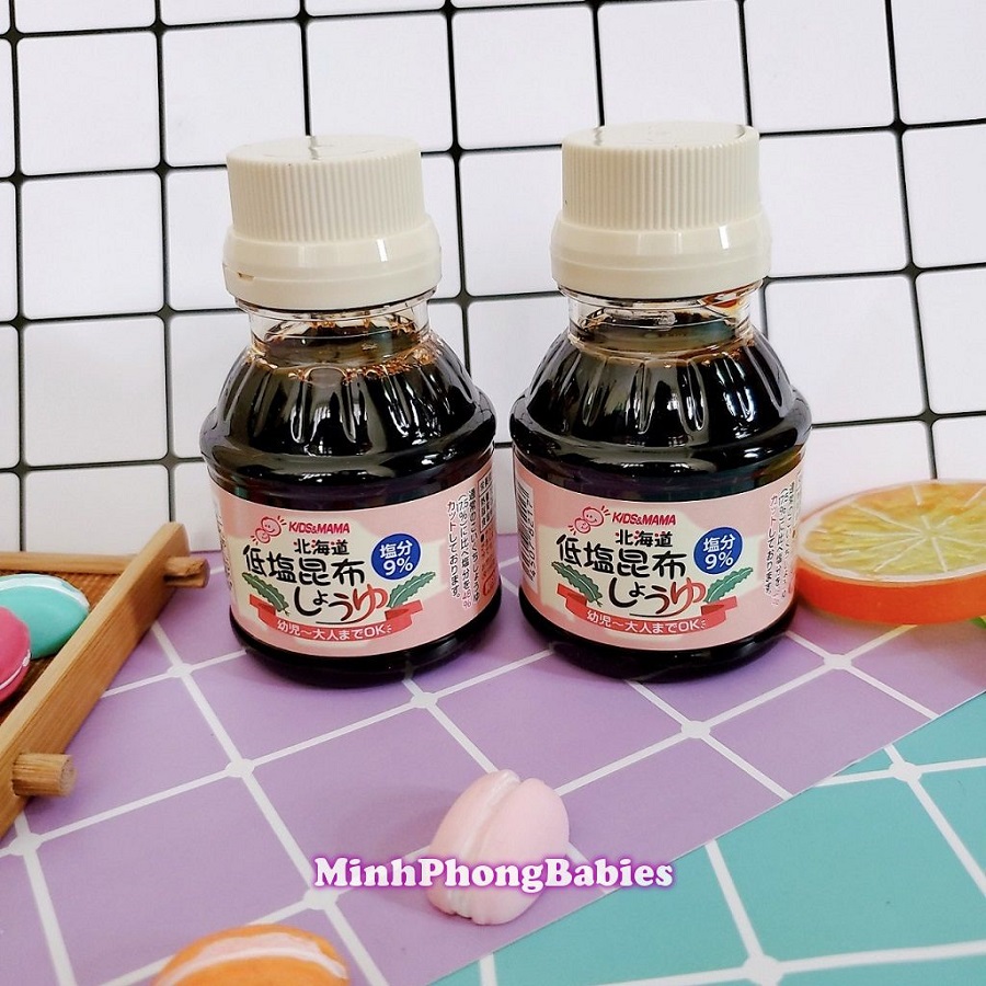 [HCM]Nước Tương Tảo Bẹ Kids&Mama 100ml Nhật Bản