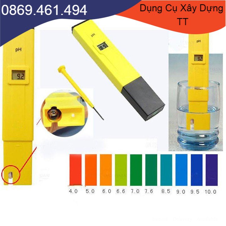 Bút đo độ PH của nước ATC độ chính xác độ ph của bể cá, hồ cá thủy sinh