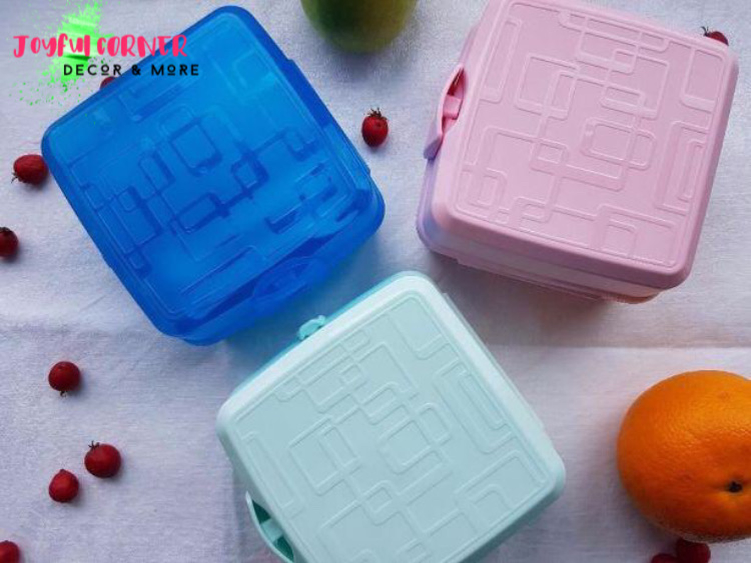 [HCM]Bộ hộp cơm trưa Hobby Life Premium Lunch Box Lock & Lock kèm muỗng nĩa