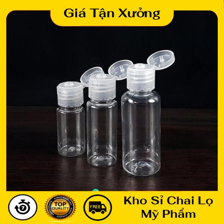 Chai Chiết Mĩ Phẩm ❤ Chai lọ nhựa pet nắp bật chiết mỹ phẩm đựng gel, dung dịch chất lỏng .