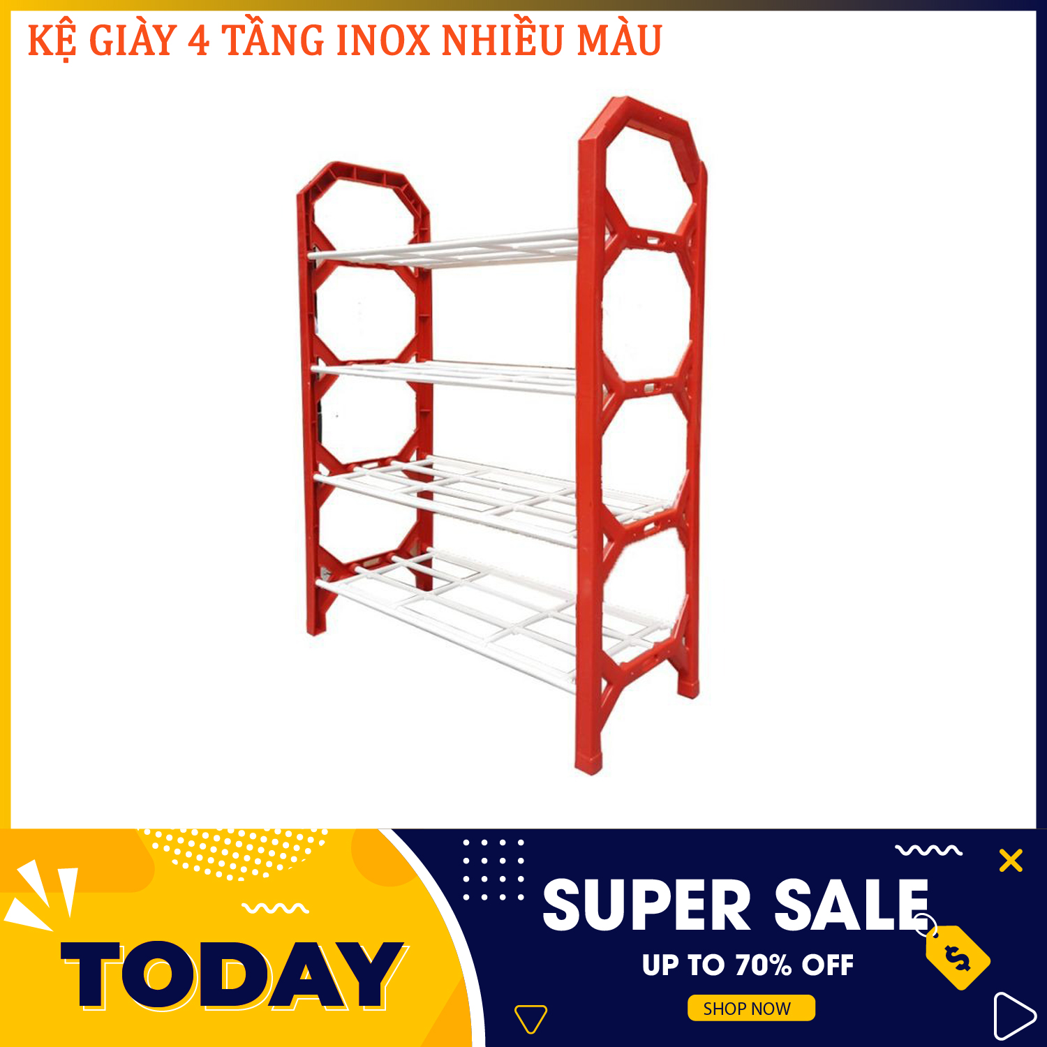 Kệ để giày 4 tầng đa năng - Kệ để giày đa năng - Kệ để giày dép 4 tầng 2021 - Kệ giày dép 4 tầng khung nhựa, giá để giày, giầy dép,kệ để đồ,kệ sách gọn gàng tiết kiệm không gian