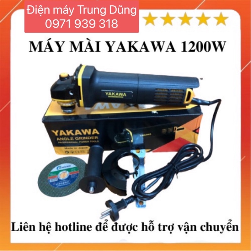 Máy Mài Góc Cầm Tay YAKAWA g Suất Lớn 1200W Máy Cắt Sắt g Nghệ Nhật Bản