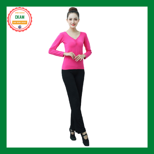 Bộ quần áo tập Yoga, khiêu vũ quần ống rộng dành cho nữ chất liệu vải Modal thoáng mát