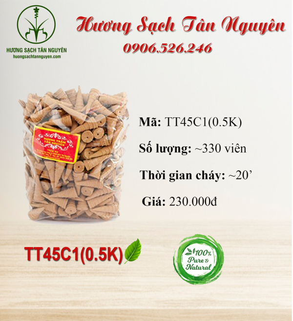 Nụ trầm hương Tân Nguyên, nụ trầm hương cao cấp, trầm hương xông nhà 100% tự nhiên túi nửa kg, nhang không hóa chất Hương Sạch Tân Nguyên