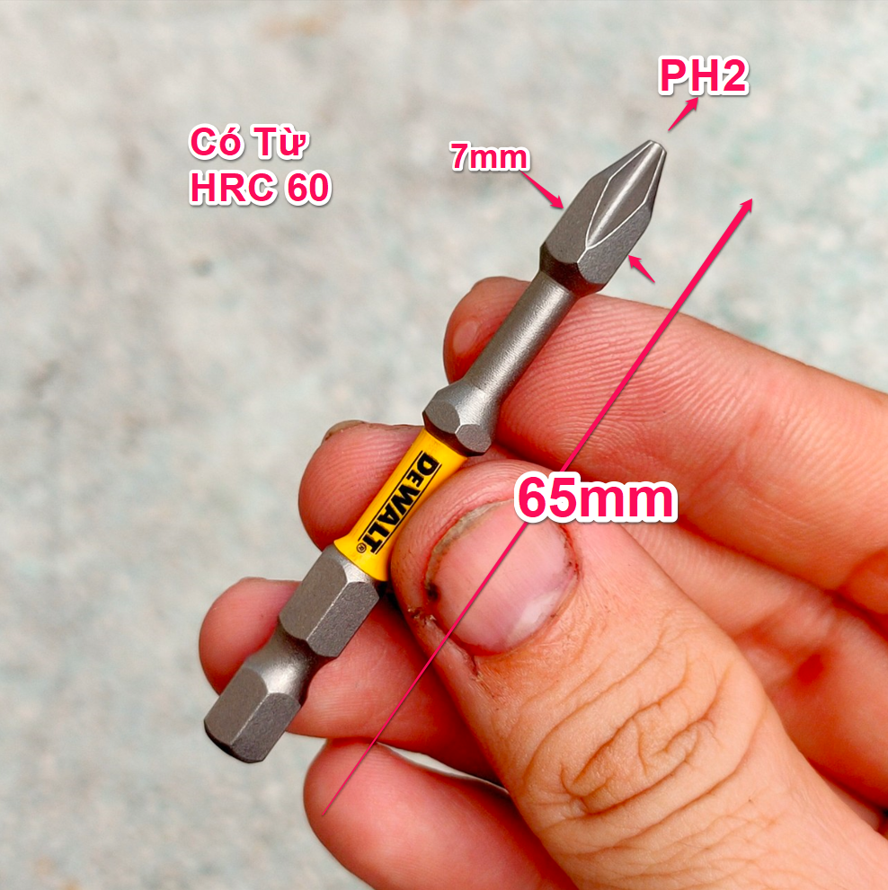 Mũi vít ngắn ph0 ph1 ph2 ph3 sl5, vít điện tử