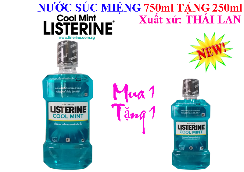 Combo 2 chai nước súc miệng