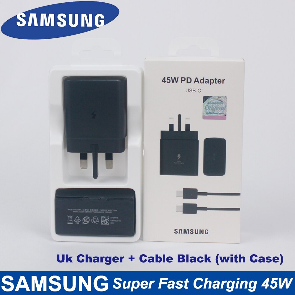 Bộ Sạc Nhanh 45W Samsung Type-C - Bộ sạc siêu nhanh samsung 45w chân Type-c cho điện thoại Samsung , Oppo , Vivo , Xiaomi , Sạc siêu nhanh ổn định cho điện thoại không nóng máy