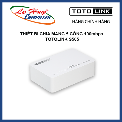  Bộ Chia Mạng 5 Cổng 100mbps Totolink S505 – Hàng Chính Hãng 