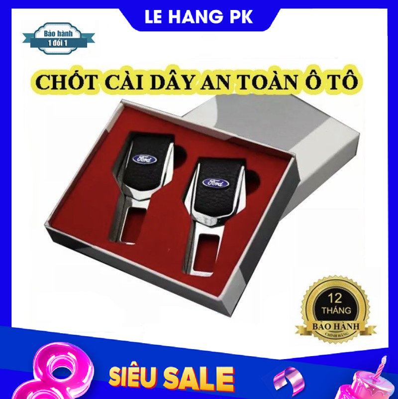 [HCM]Chốt cài dây an toàn loại Cao cấp có full Logo Hãng xe