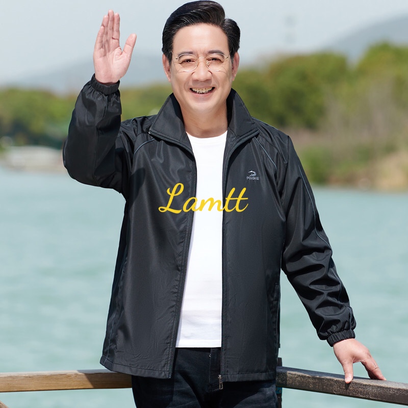 ÁO KHOÁC GIÓ NAM TRUNG NIÊN HÀNG QUẢNG CHÂU ĐẸP 2 LỚP GIÓ VÀ LƯỚI CÓ SIZE ĐẠI