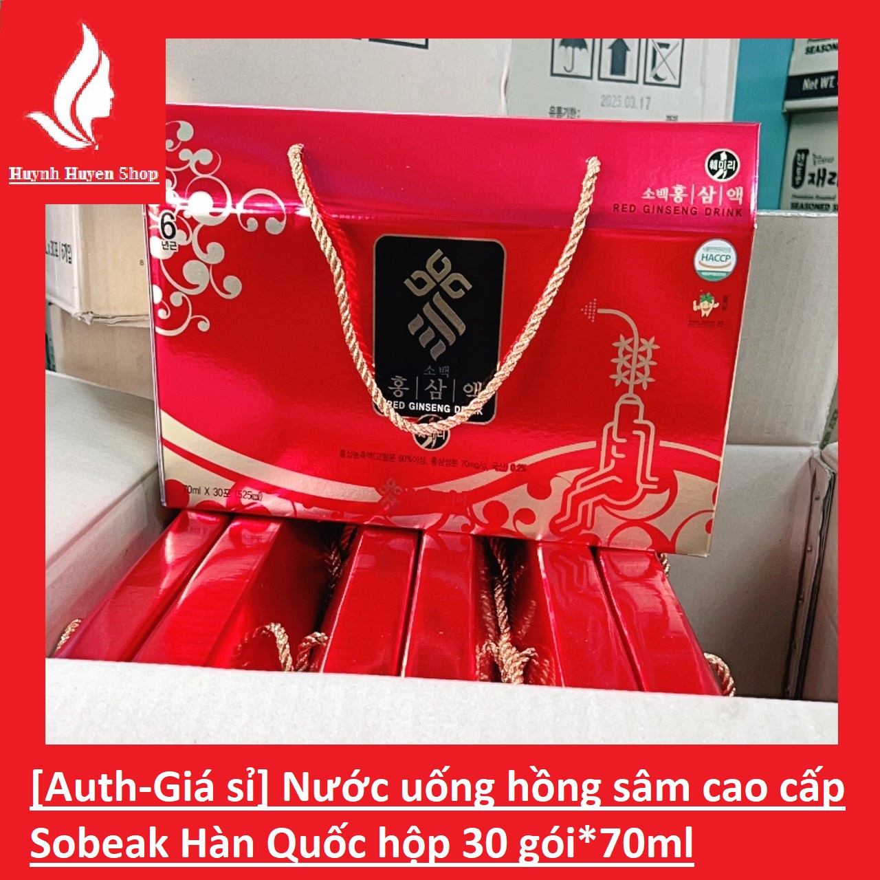 [Auth-Giá sỉ ] Nước hồng sâm cao cấp sobeak siêu ngon bổ  Hàn Quốc hộp 30 gói 70ml