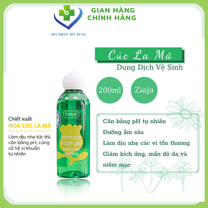 Dung dịch vệ sinh phụ nữ Intima Cúc La Mã 200ml