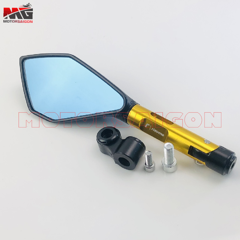 [HCM]Gương chiếu hậu 5 cạnh rizoma gương bên trái full system gắn cho tất cả các dòng xe hiện nay (kiếng chiếu hậu xe máy)(MÀU VÀNG)