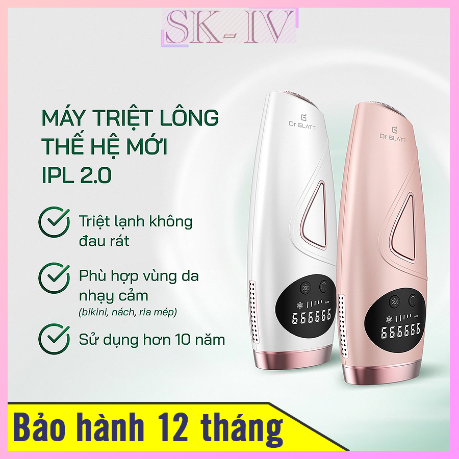Máy triệt lông thế hệ mới ipl 2.0 công nghệ đức triệt lạnh ice-cool triêt lông nhẹ nhàng yêu chiều vùng da nhạy cảm |bảo hành 18 tháng