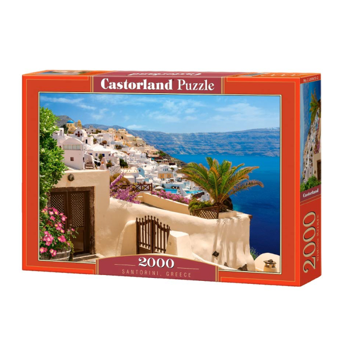 Xếp hình puzzle santorini, greece 2000 mảnh castorland 200672