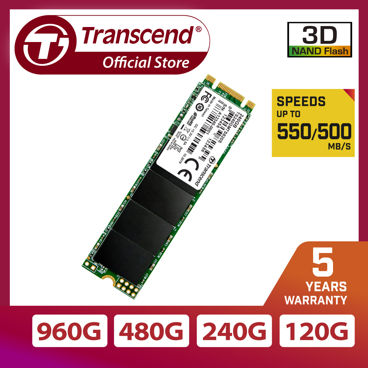 Ổ cứng SSD Transcend 820S M.2 SATA III 6Gb/s