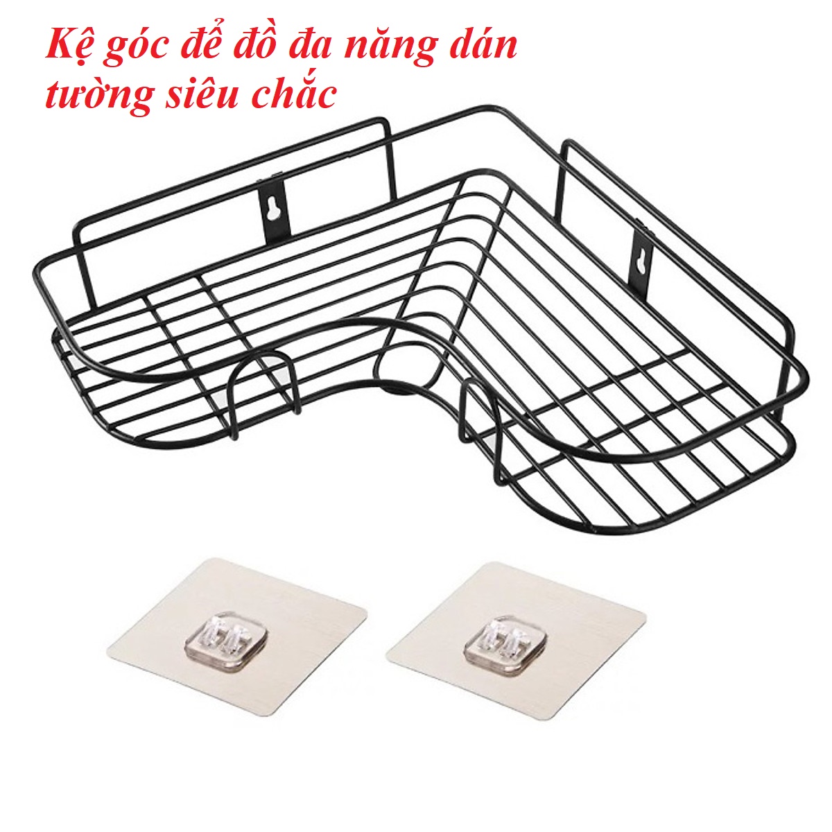 Kệ góc để đồ đa năng dán tường siêu chắc