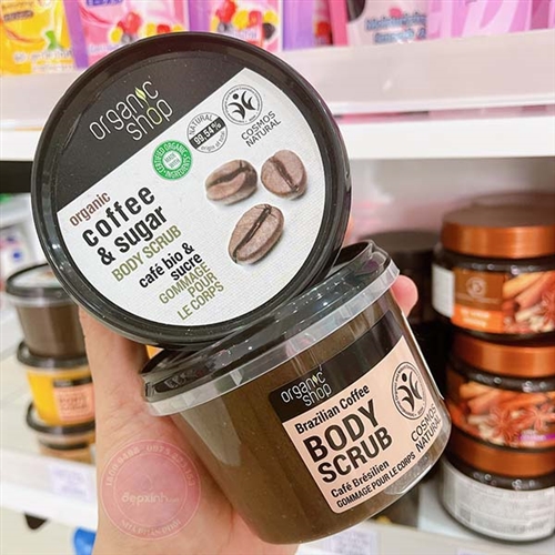 Tẩy Da Chết Toàn Thân Organic Shop Coffee Sugar Body Scrub 250ml