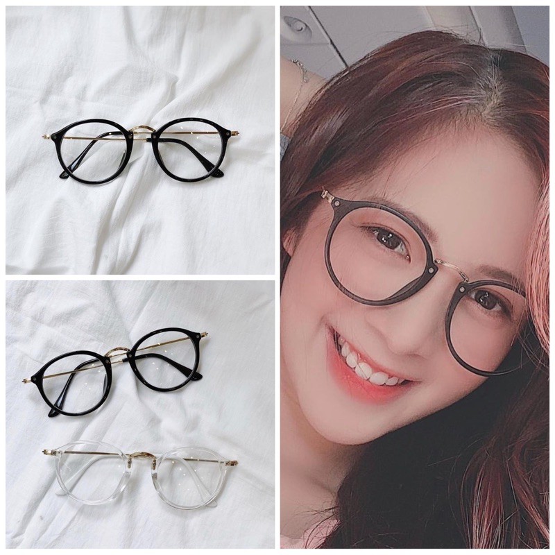 [Rẻ Vô Địch] Gọng kính mắt mèo Jolie Eyewear thời trang cao cấp form tròn best seller