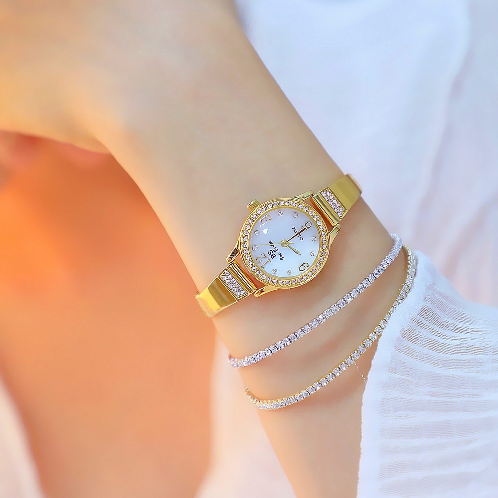 Đồng hồ thời trang nữ BS beesister BS07 mặt nhỏ dể thương - mixline