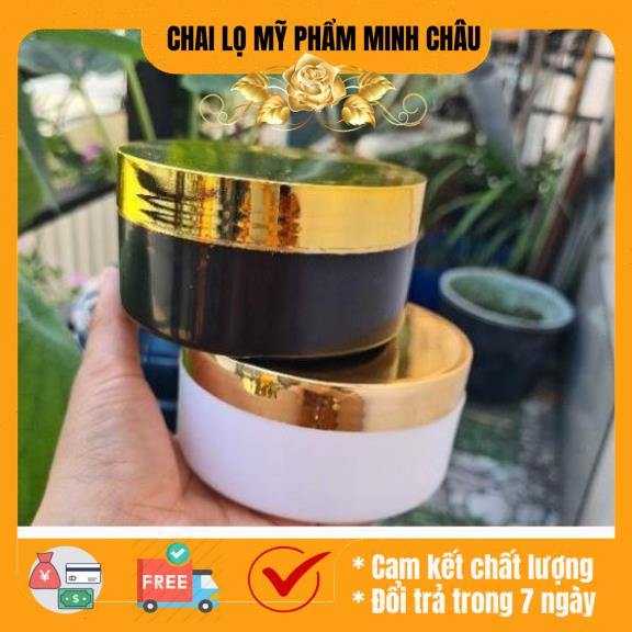 Hủ đựng kem body 200g xi vàng chiết mỹ phẩm