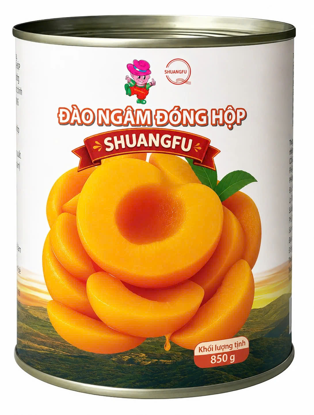 Đào Ngâm Đóng Hộp Shuangfu