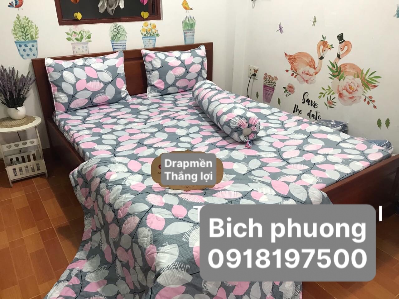 [HCM]Bộ Drap Kèm Mền 100% vải Cotton Thắng Lợi CHUẪN LOGO / đủ size chọn lựa