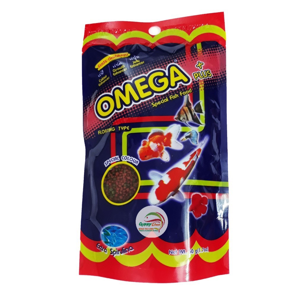 Cám Omega hạt nhỏ gói 100g Thức ăn cho cá cao cấp - CThanhpetshop
