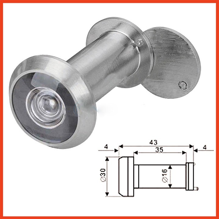 Mắt thần gắn cửa chung cư cửa phòng - ống nhòm gắn cửa
