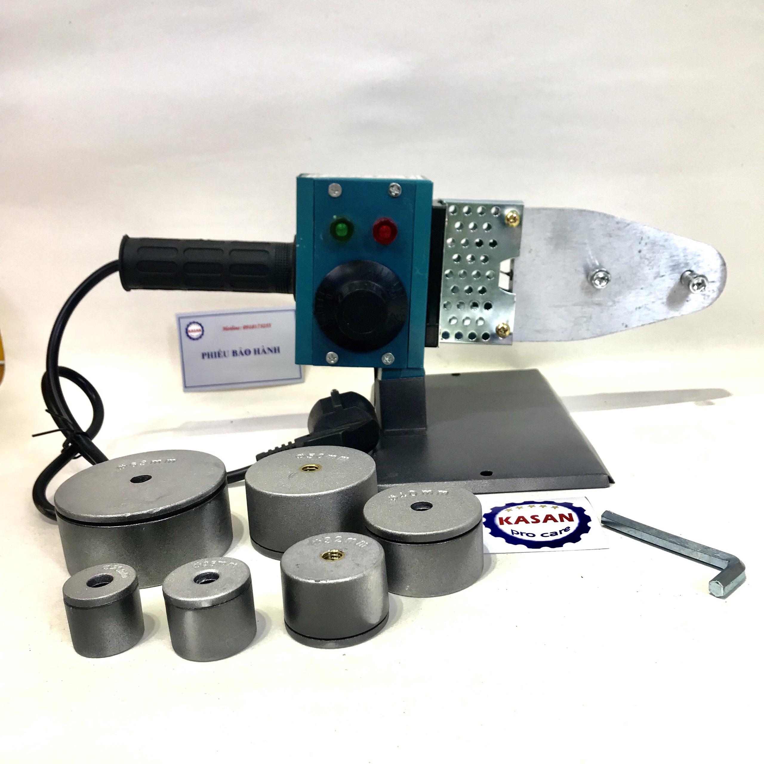 Máy hàn nhiệt ppr, máy hàn  ống ppr CHUYÊN DỤNG CJ 20/63 - đủ bộ phụ kiện, 800W, gọn, tiện dụng. 2 lỗ.