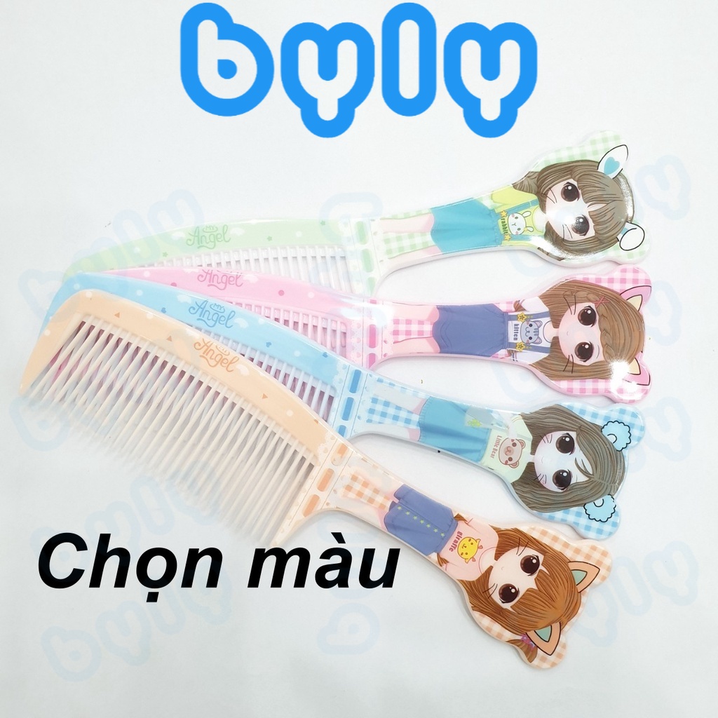Lược nhựa chải tóc kiểu cô gái xinh xắn - No.C34 - ByLy Store