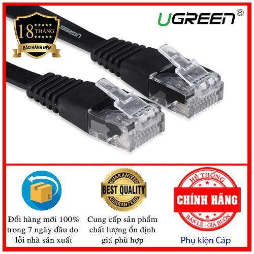 Dây mạng 2 đầu đúc cat6 utp dây dẹt dài 5m ugreen 11238