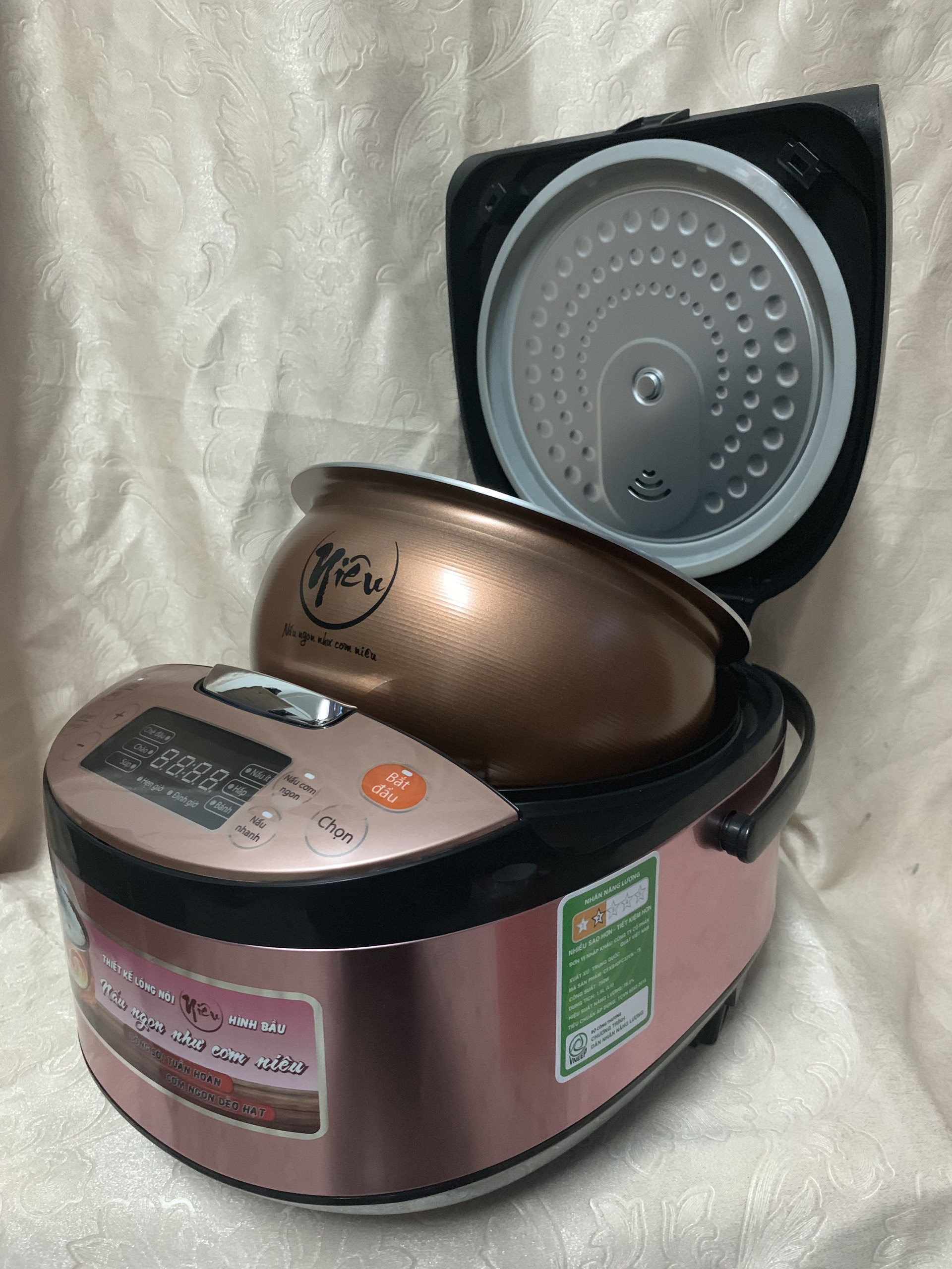 Nồi cơm điện tử lồng nồi Niêu Supor CFXB40FC33VN-75 / 1.5 Lít (Hàng chính hãng)