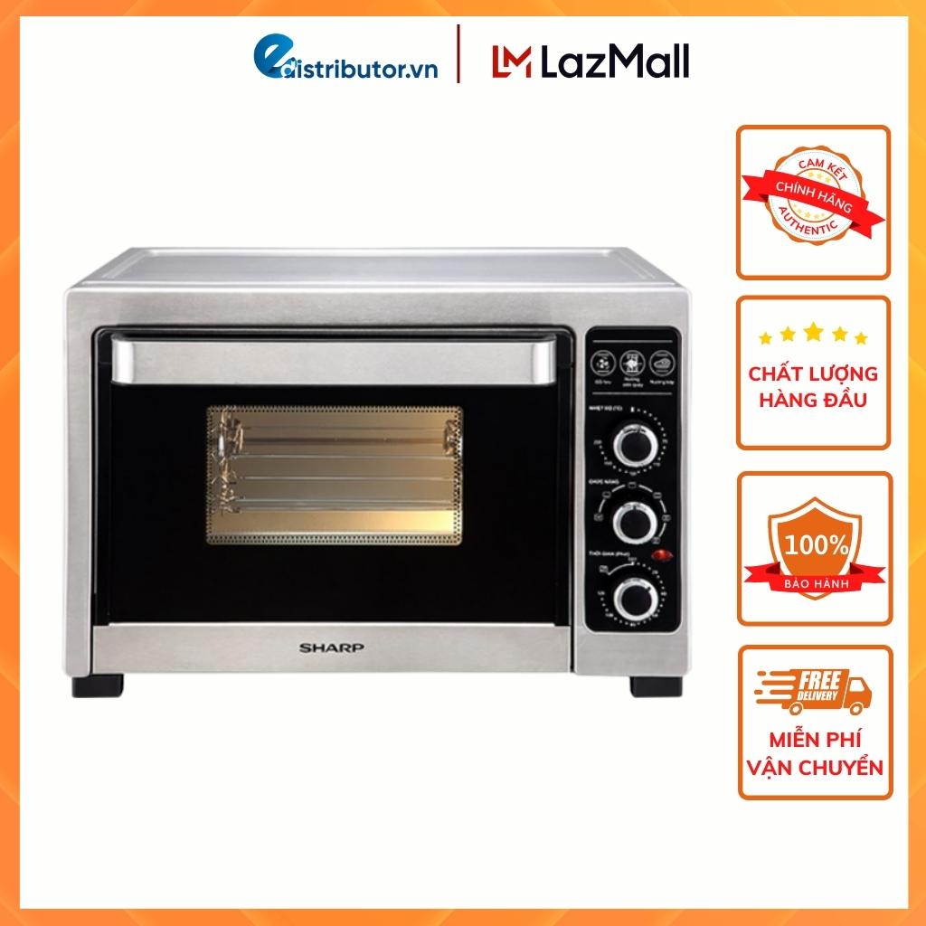 Lò nướng sharp eo-a383rcsv-st - công suất 1800w, nướng kép trên dưới - hàng chính hãng