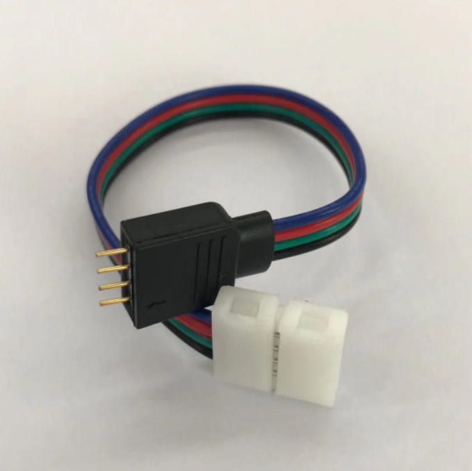 Dây nối Led 4 pin 2 đầu đực, cái, đầu nối