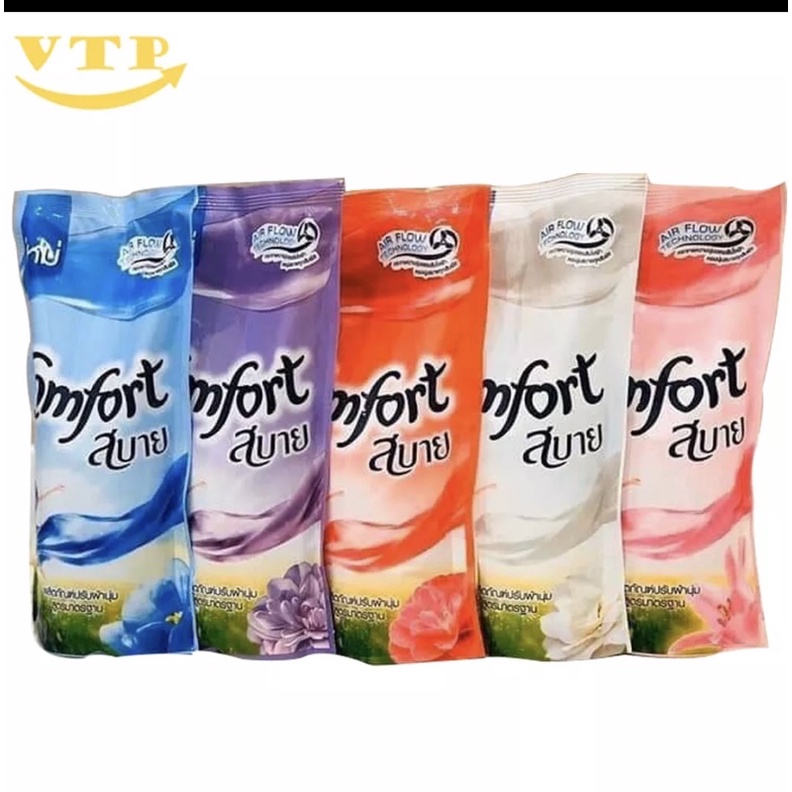 Combo 5 túi nước xả vải Comfor Thái Lan 580ml