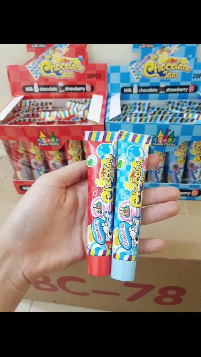 [HOT] Combo 2 tuýp Kẹo kem đánh răng hoa quả - Vị Dâu tây, Chocolate