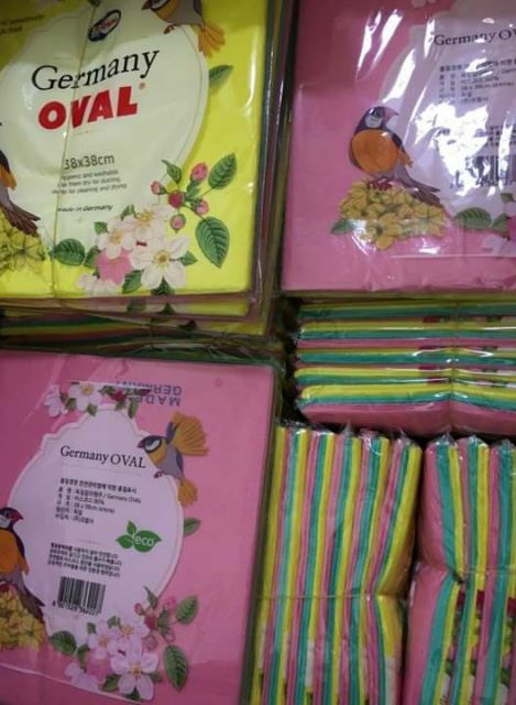 Set 3 chiếc khăn lau đa năng oval germany
