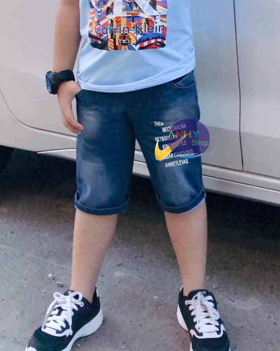 Quần sọt jean bé trai size đại cồ