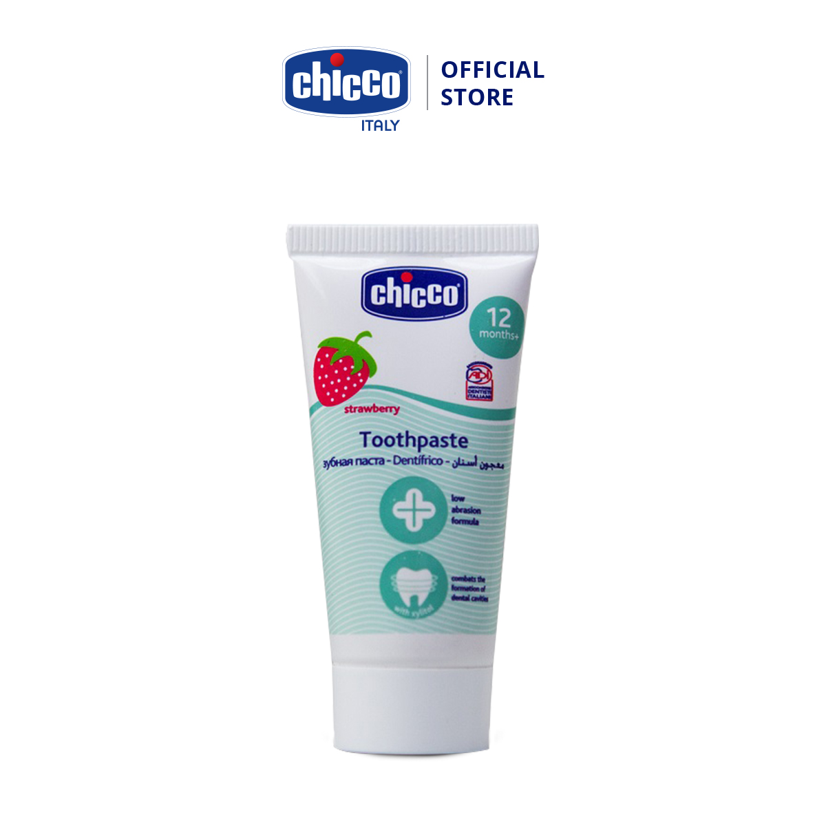 Kem đánh răng hương Dâu Chicco 12M+ 15ml (Tuýt nhỏ không hộp)