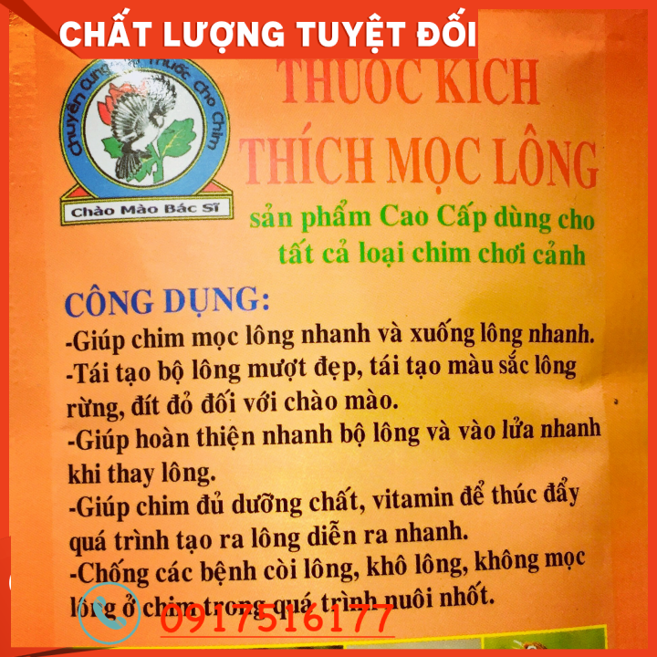 [HCM]Vitamin kích thích ra lông - - tất cả các loại chim cảnh DT Hỗ trợ 0917516177