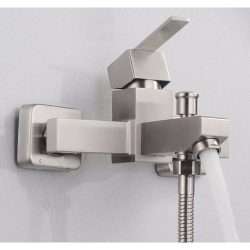 [HCM]Bộ sen vòi nóng lạnh thân vuông Inox SUS 304