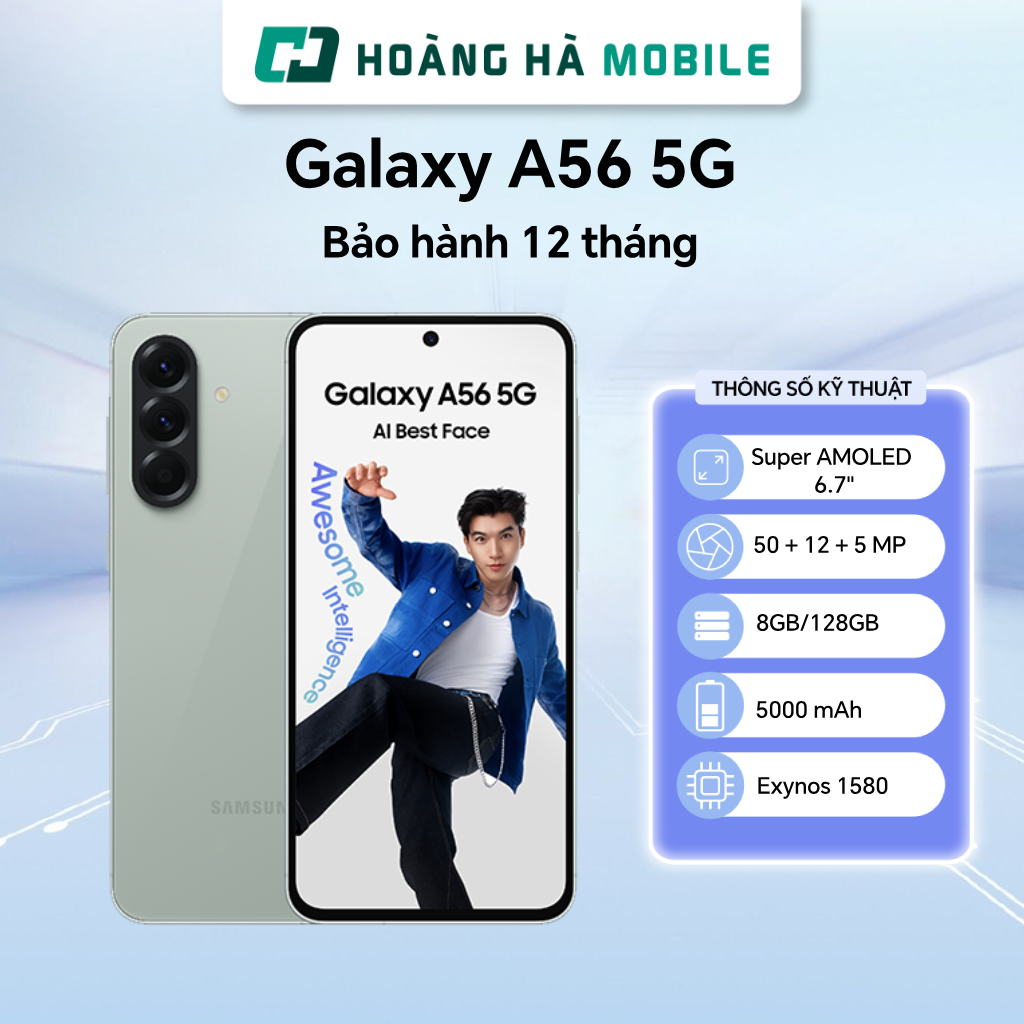  Điện thoại Samsung Galaxy A56 5G 8GB 128GB - Chính hãng  Nguyên Seal Chưa Active  