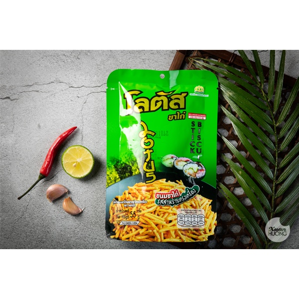 Snack bim bim que mix 60g,bim bim tăm mix thái lan.