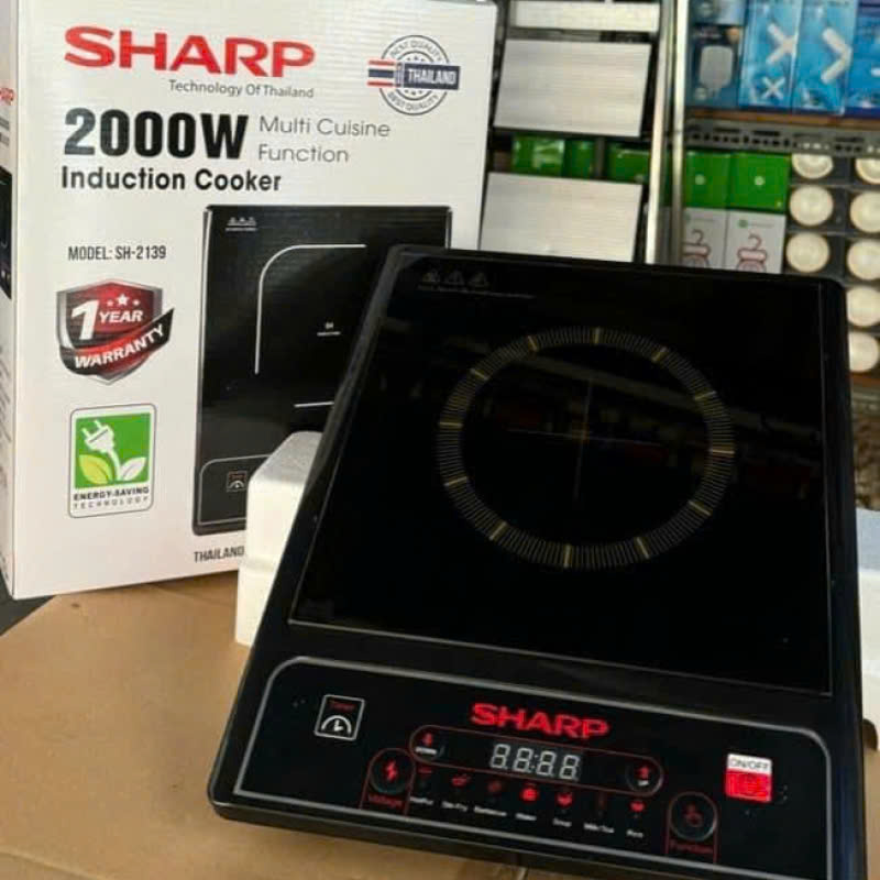 Bếp Điện Từ SHARP HS-2139 2000W Thái Lan, Không Bức Xạ, Chống Sốc, dùng được mọi loại nồi,Bếp Từ Mới 2022 Hội Tụ Mọi Nhu Cầu Ngon - Bền - Rẻ - Uy Tín BẾP ĐIỆN TỪ