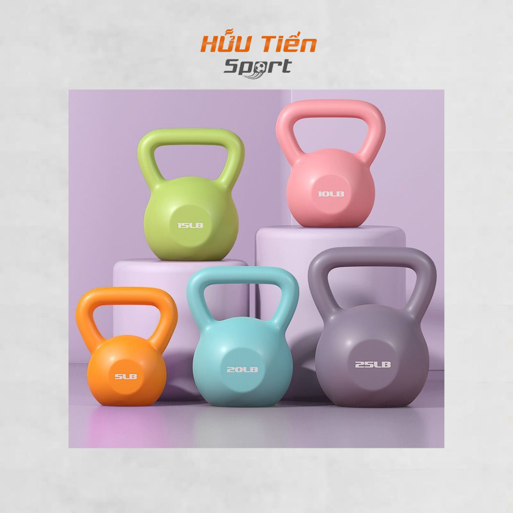  Tạ Chuông Tạ Ấm   Kettlebell   Tập Tạ Thể Hình Nhiều Màu Tạ Tập Gym Tại Nhà & Phòng Tập 5LBS - 30LBS 