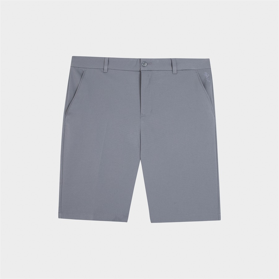 Quần short nam aristino dáng regular fit suông nhẹ, họa tiết kẻ chìm tinh tế , trẻ trung - aso020s3